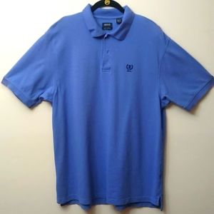 Izod Silk Wash S/S Blue Polo, L